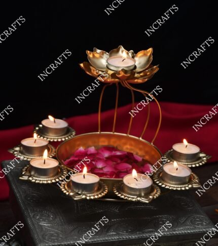 Nilgiri Lotus Diya Stand Urli