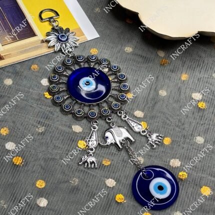 Fancy Glass Turkish Evil Eye Wall Hanging Protection Amulet