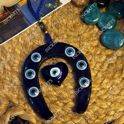 Pretty Horse Shoe Evil Eye Hanging
