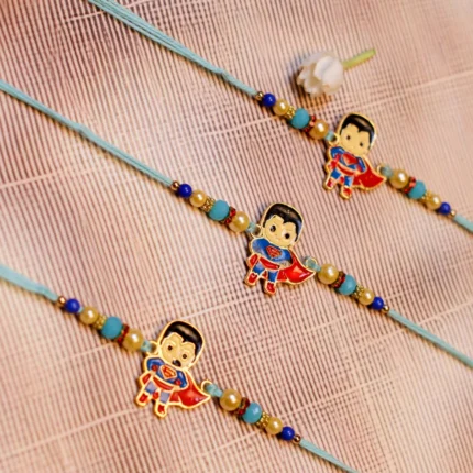 Cute Superman Rakhi for Kids