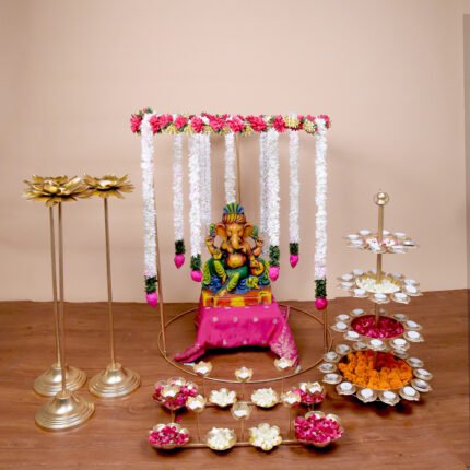 CIRCULAR BACKDROP MANDIR PACKAGE