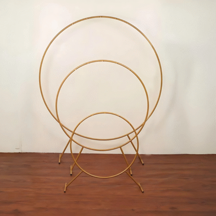 Metal Round Puja Backdrop Stand: Elevate Your Sacred Space