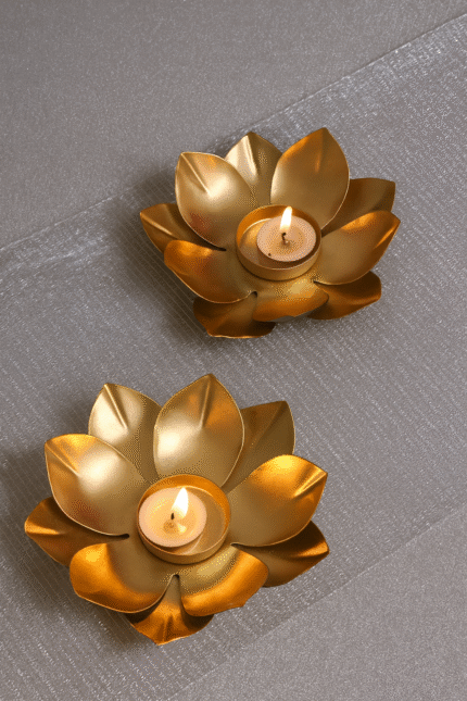 Kumud Lotus Diya ( Set Of 2)